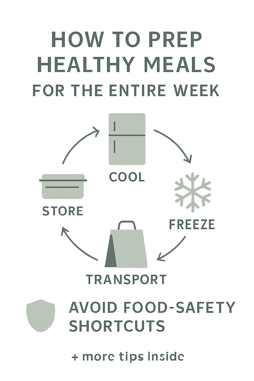 Cool, store, freeze, and transport meals without taking food-safety shortcuts