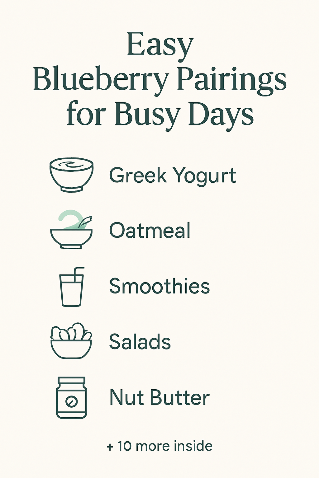 Easy blueberry pairings that work on busy days