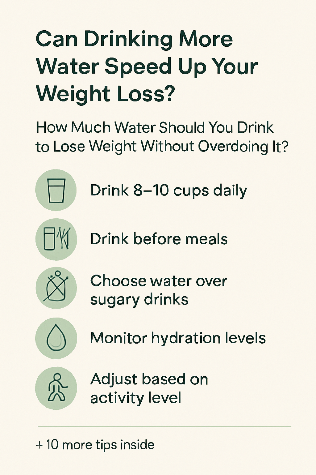 How Much Water Should You Drink to Lose Weight Without Overdoing It?
