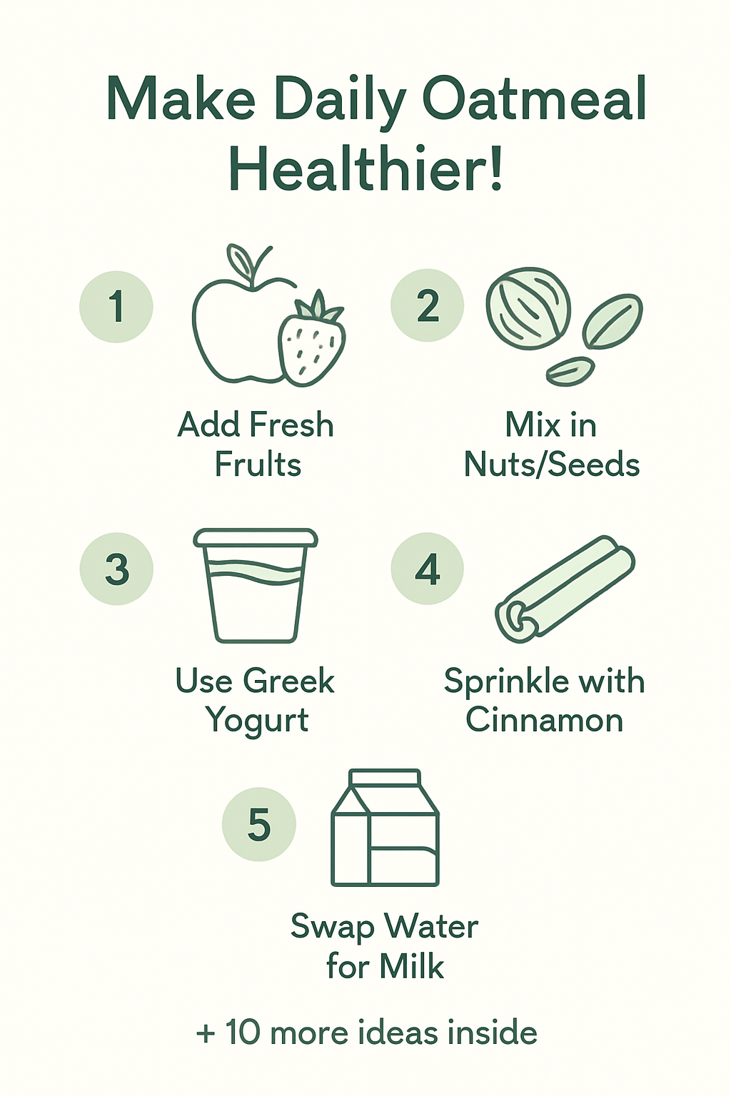 How can you make daily oatmeal healthier without making it boring?
