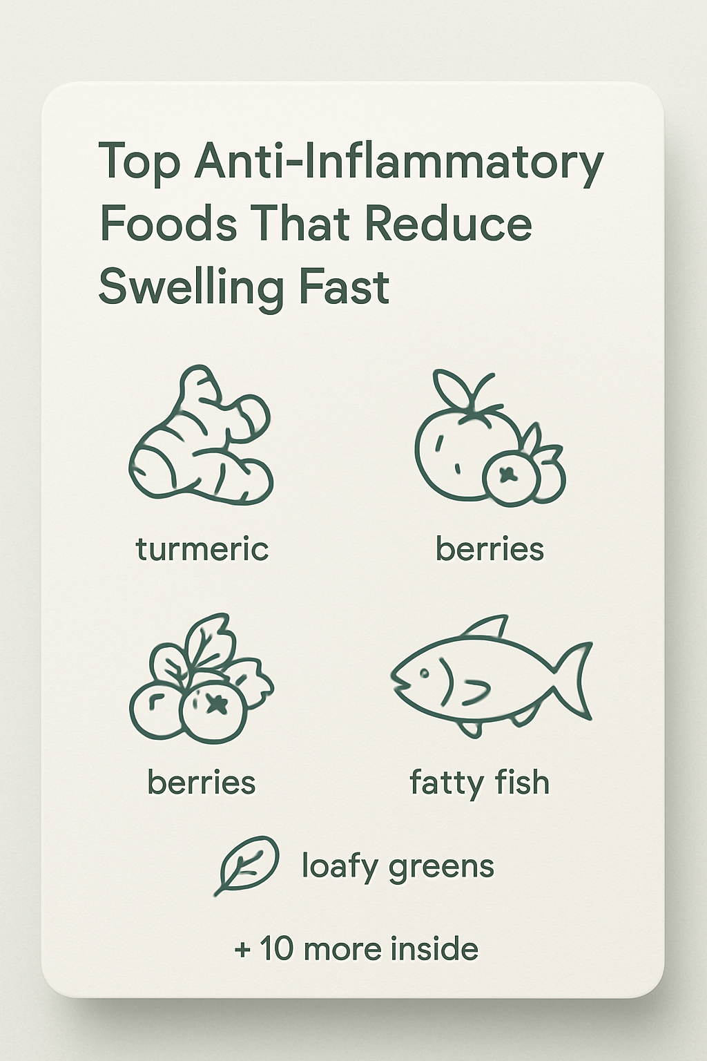 How these foods affect inflammation, joint pain, and fluid swelling