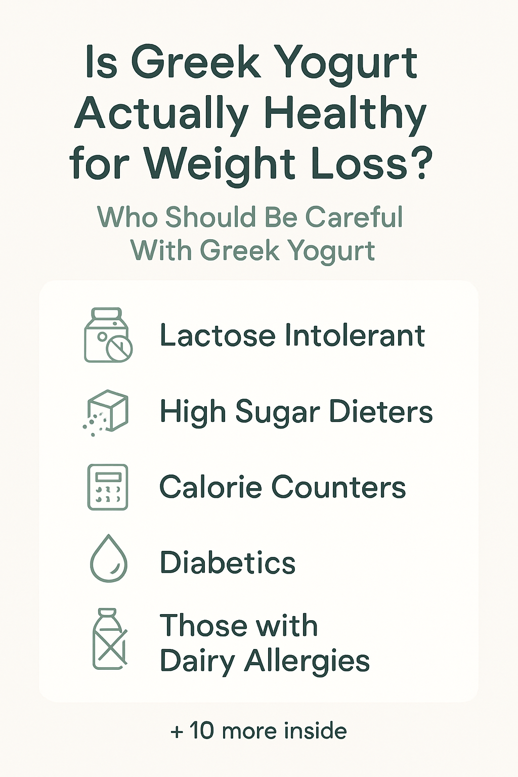 Who Should Be Careful With Greek Yogurt?