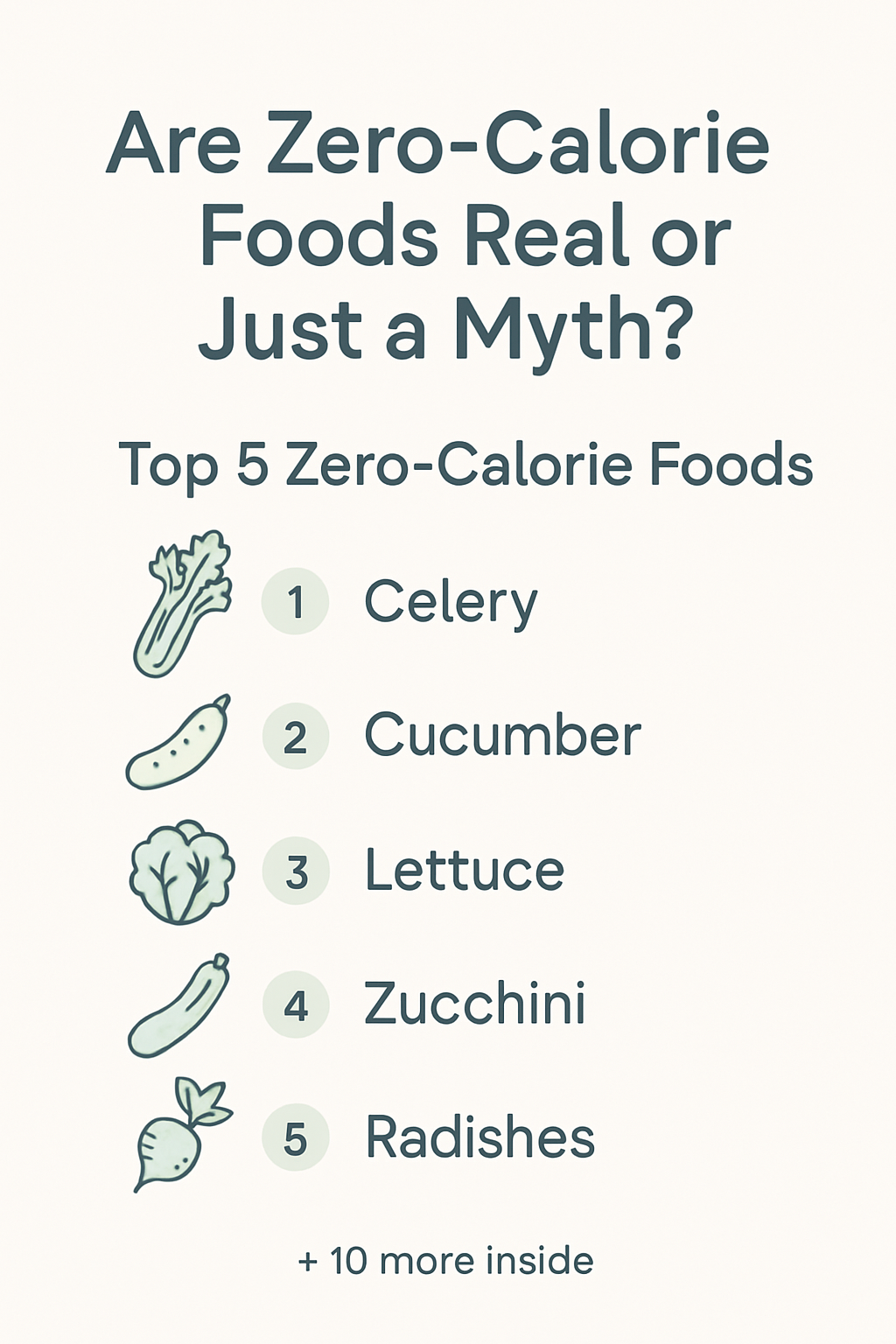 Zero-Calorie Foods: Your Specific Questions Answered