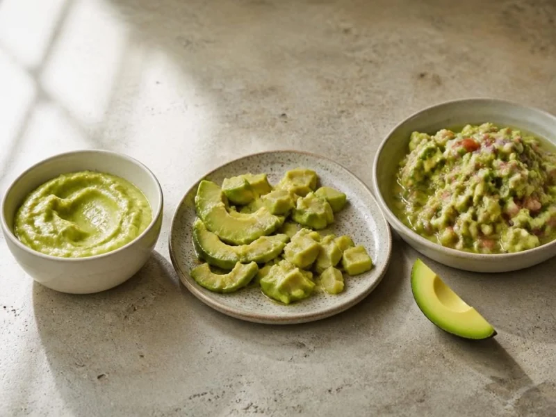 How frozen avocado formats compare after thawing
