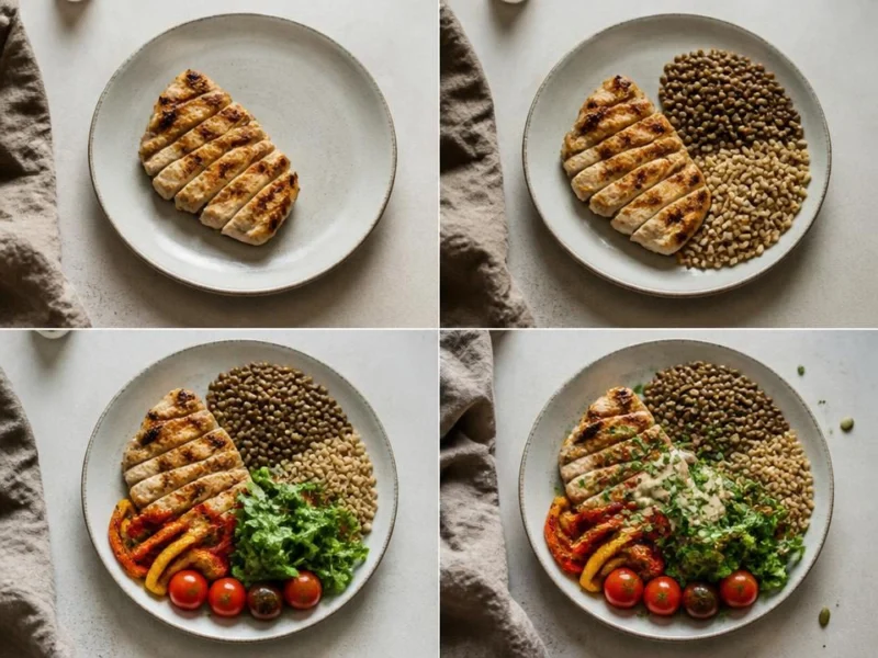 Build a high-protein, high-fiber meal