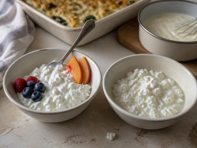 Fresh Cottage Cheese Compared With Thawed Cottage Cheese