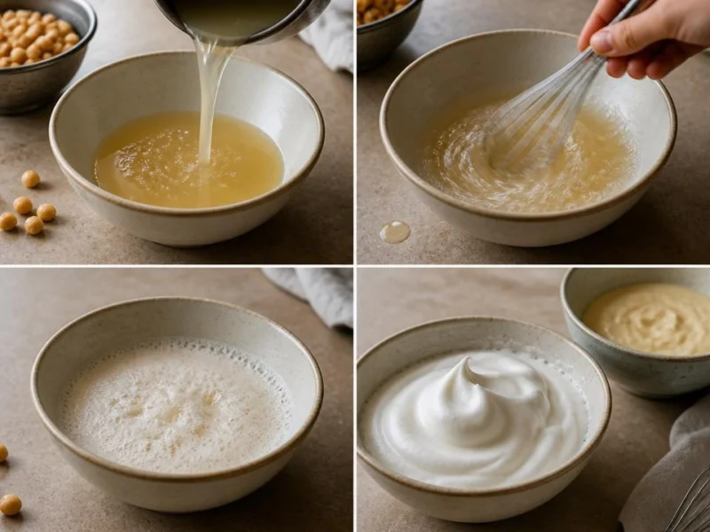 From Aquafaba to Whipped Foam
