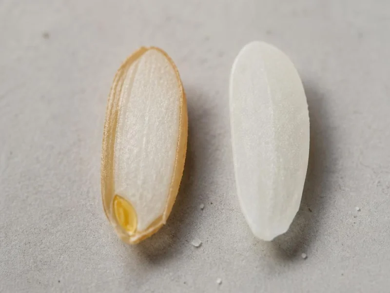How brown and white rice differ