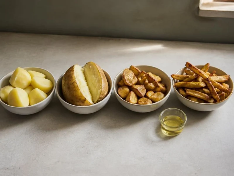 How cooking changes a potato