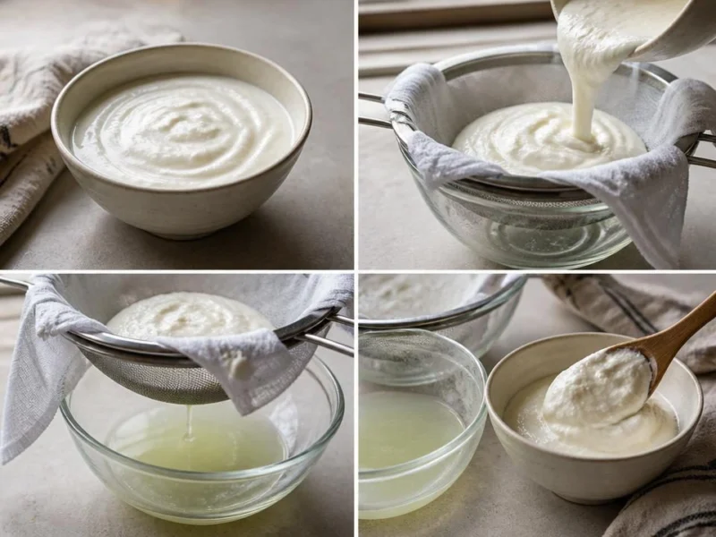 How Greek yogurt becomes thicker