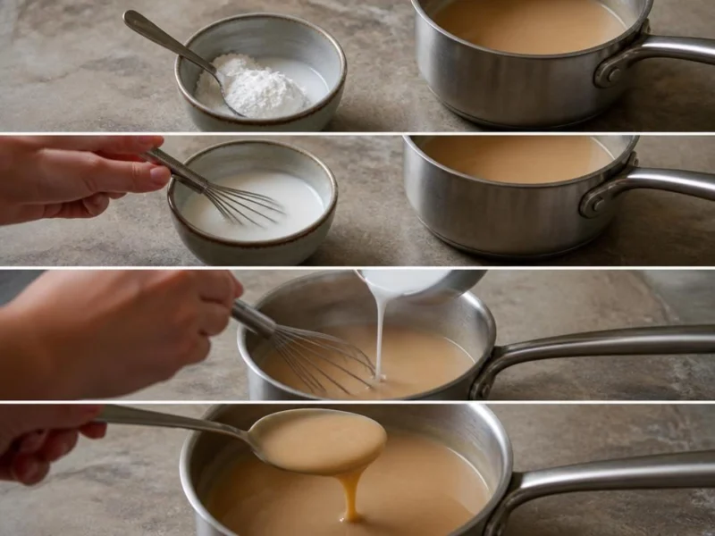 How to make a smooth starch slurry