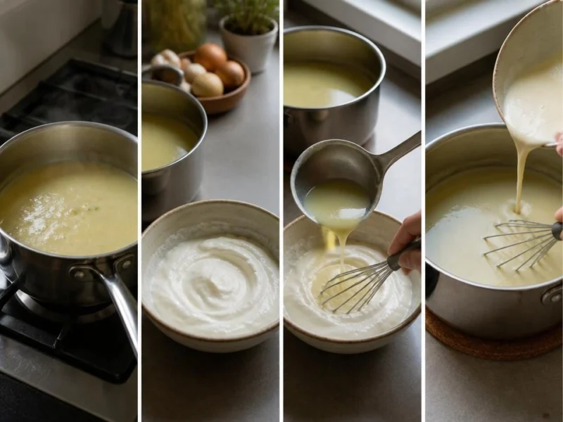 Griekse yoghurt door soep roeren zonder schiften