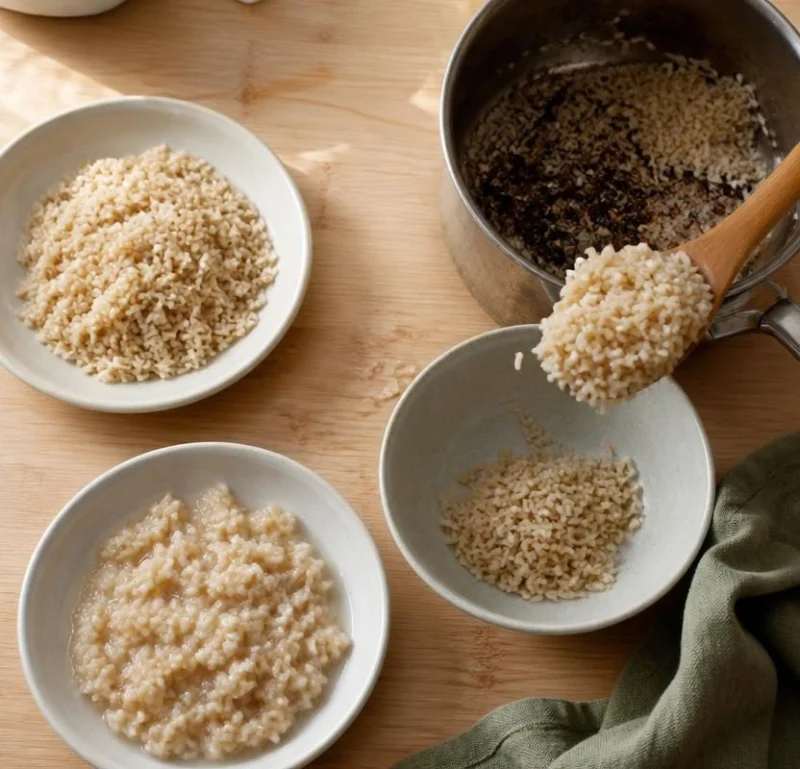Recognizing brown rice texture problems