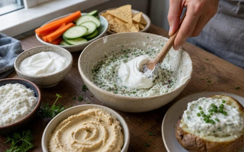 Substitute for Sour Cream in Dips and Toppings