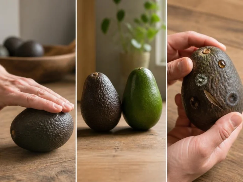 Three ways to check an avocado without cutting it